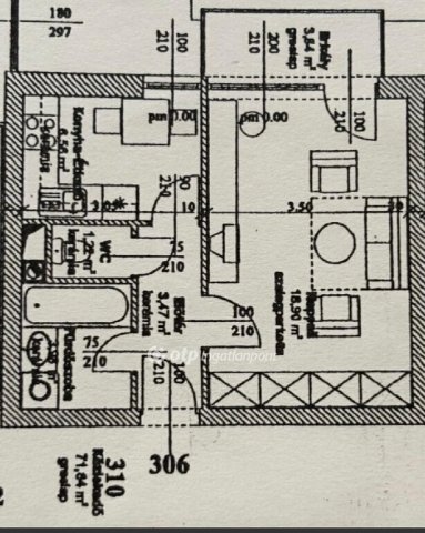 Eladó téglalakás, Nyíregyházán 39.99 M Ft, 1 szobás