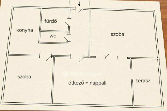 Eladó panellakás, Baján 51.9 M Ft, 3 szobás