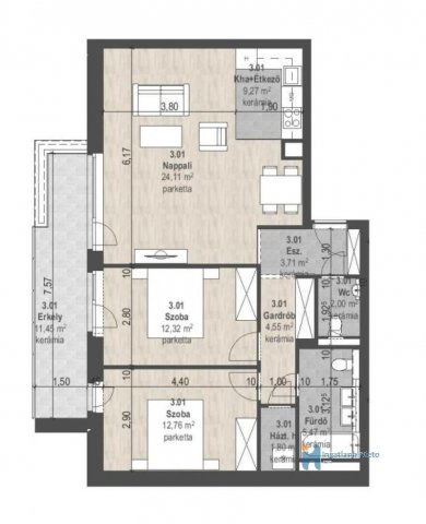 Eladó téglalakás, Budapesten, XIII. kerületben 143.001 M Ft