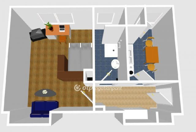 Eladó téglalakás, Budapesten, IV. kerületben 48.5 M Ft, 1 szobás