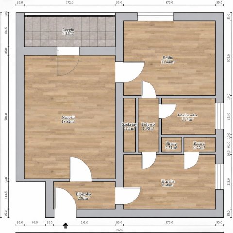 Eladó téglalakás, Debrecenben 64 M Ft, 2 szobás