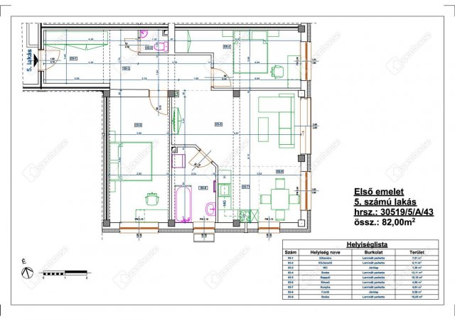 Eladó téglalakás, Miskolcon 65 M Ft, 3 szobás