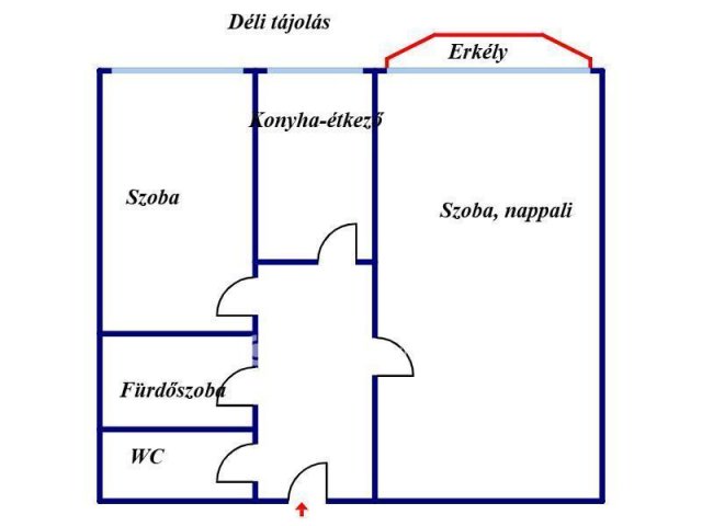 Eladó téglalakás, Nyíregyházán 44.9 M Ft, 2 szobás