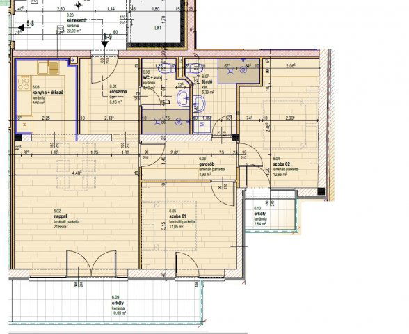 Eladó téglalakás, Szegeden, Rózsa utcában 99.95 M Ft, 3 szobás