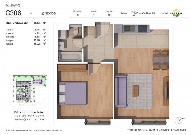 Eladó téglalakás, XIV. kerületben, Erzsébet királyné útján