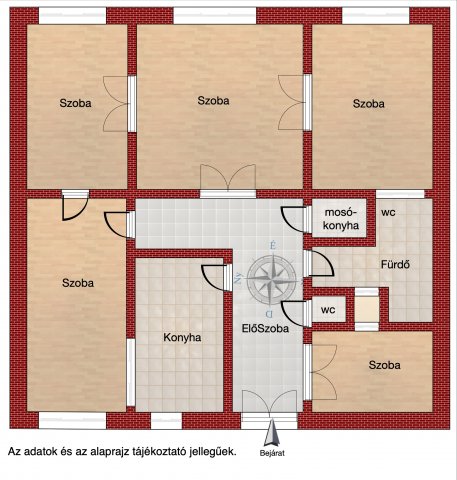 Eladó téglalakás, Budapesten, V. kerületben 125 M Ft, 4+1 szobás