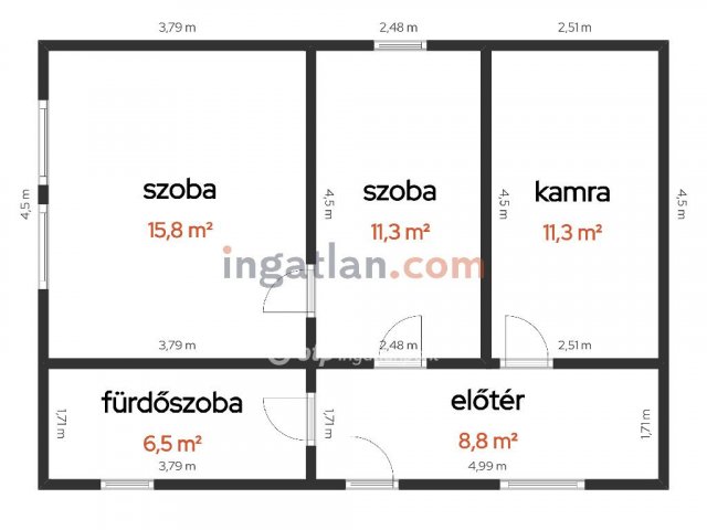 Eladó mezogazdasagi ingatlan, Nagykőrösön 59.9 M Ft, 2 szobás