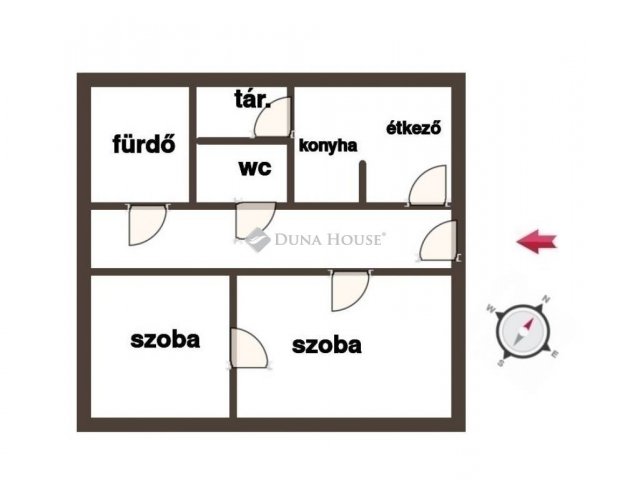 Eladó téglalakás, Kecskeméten 46.99 M Ft, 2 szobás