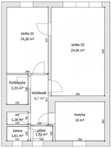 Eladó téglalakás, Mezőberényben 21.9 M Ft, 2 szobás