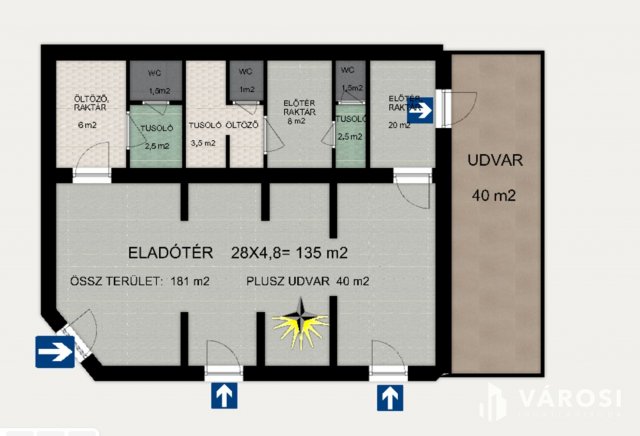 Kiadó üzlethelyiség, Szentesen 220 E Ft / hó