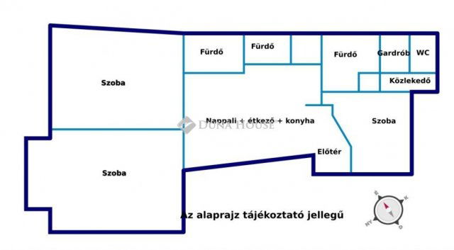 Kiadó téglalakás, albérlet, Budapesten, V. kerületben, 4 szobás