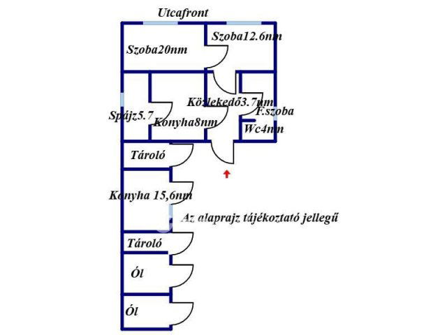Eladó családi ház, Biharnagybajomban 5.5 M Ft, 2 szobás