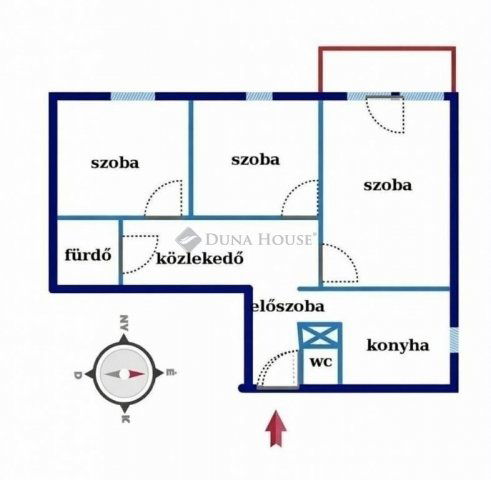 Eladó téglalakás, Pécsett 59.9 M Ft, 3 szobás
