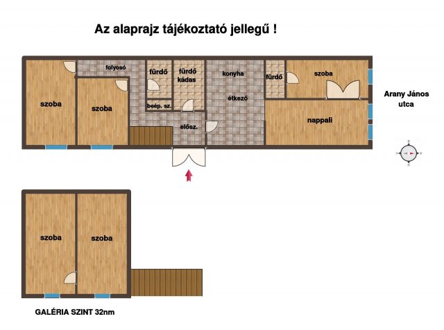 Eladó téglalakás, Budapesten, V. kerületben, Október 6. utcában
