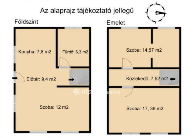 Eladó családi ház, Szigetszentmiklóson 67.5 M Ft, 2+2 szobás