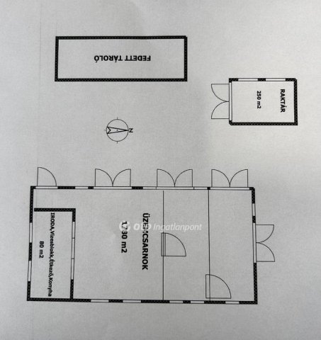 Eladó ipari ingatlan, Tasson 130 M Ft / költözzbe.hu