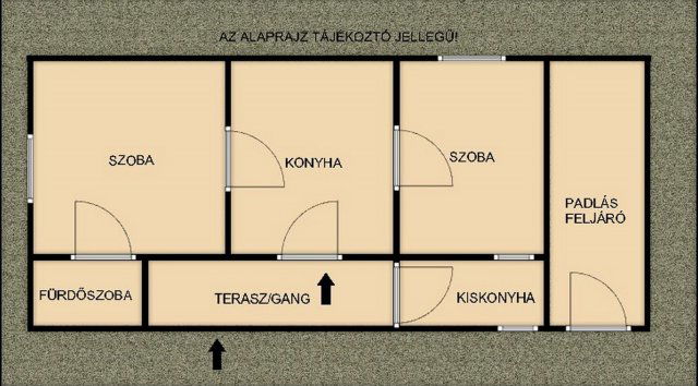 Eladó családi ház, Jánoshalmán 8 M Ft, 2 szobás