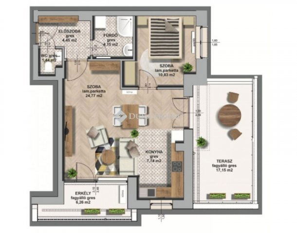 Eladó téglalakás, Zalaegerszegen 65 M Ft, 2 szobás