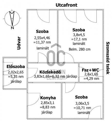 Eladó családi ház, Kiszomboron 40 M Ft, 3 szobás
