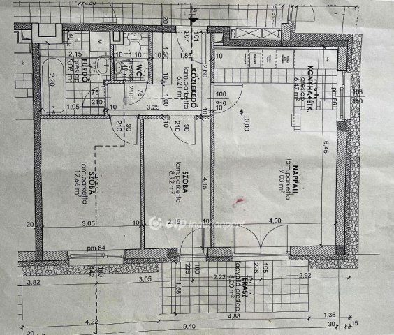 Eladó téglalakás, Rajkán 59.8 M Ft, 3 szobás