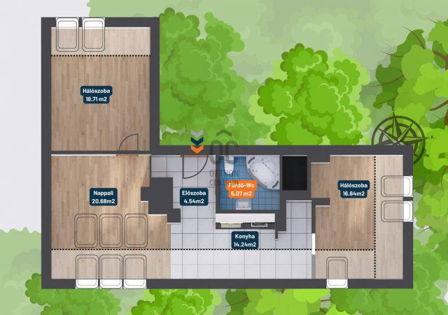 Eladó téglalakás, Budapesten, XIV. kerületben 85 M Ft, 3 szobás