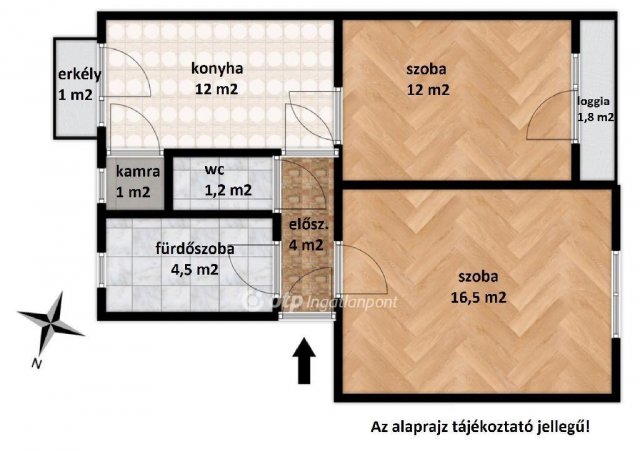Eladó téglalakás, Ajkán 35.5 M Ft, 2 szobás