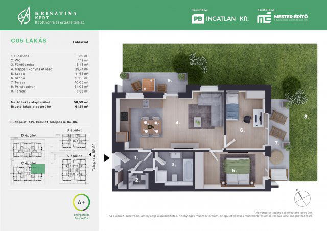 Eladó téglalakás, Budapesten, XIV. kerületben, Telepes utcában