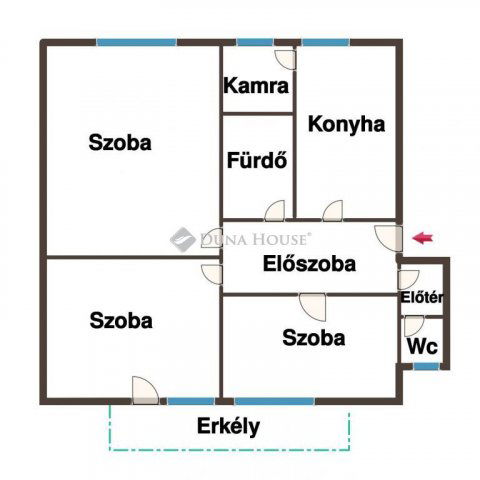 Eladó téglalakás, Kecskeméten 59.99 M Ft, 3 szobás