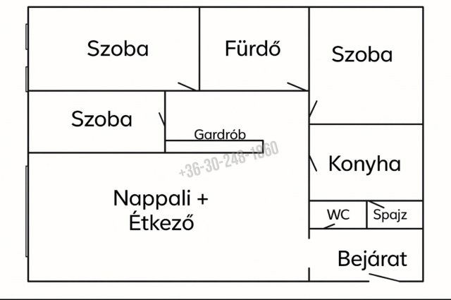 Eladó téglalakás, Nyíregyházán 66.5 M Ft, 2+2 szobás