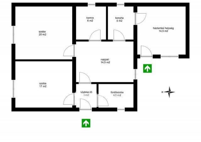 Eladó családi ház, Polgáron 17.3 M Ft, 2+1 szobás