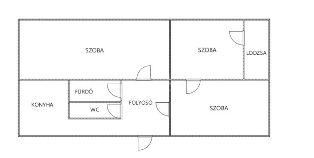 Eladó panellakás, Szegeden 53.5 M Ft, 2+1 szobás