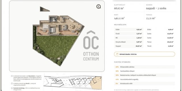 Eladó téglalakás, Debrecenben 85.3 M Ft, 2 szobás