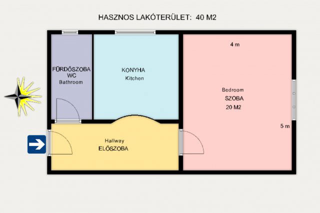 Eladó téglalakás, Kiskunhalason 17.99 M Ft, 1 szobás