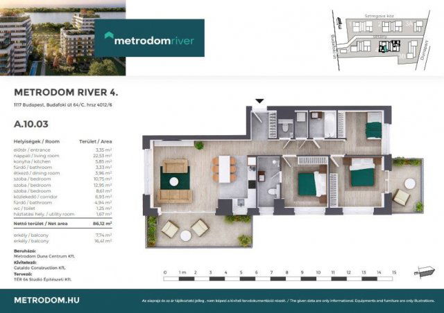 Eladó téglalakás, Budapesten, XI. kerületben, Budafoki úton