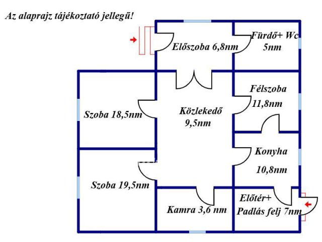 Eladó családi ház, Kenderesen 11.9 M Ft, 2+1 szobás