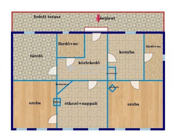 Eladó családi ház, Rádóckölkeden 49.99 M Ft, 2 szobás