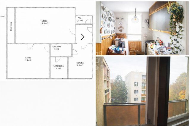 Eladó téglalakás, Budapesten, XVI. kerületben 61.5 M Ft