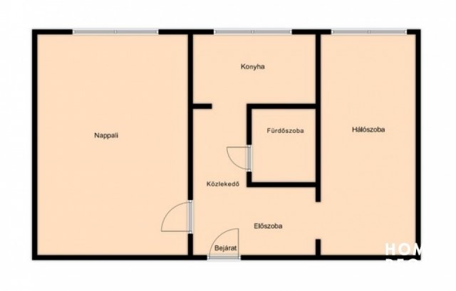 Eladó téglalakás, Hódmezővásárhelyen 35 M Ft, 2 szobás