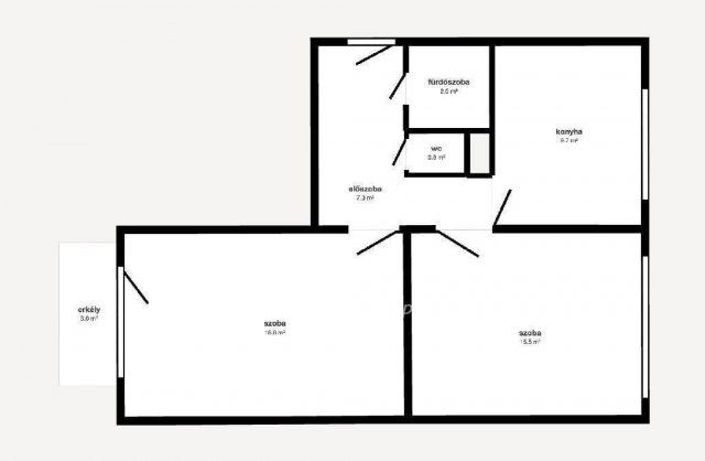 Eladó panellakás, Nyíregyházán 43.6 M Ft, 2 szobás