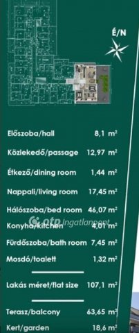 Eladó téglalakás, Budapesten, XIII. kerületben 214.2 M Ft