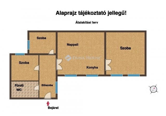 Eladó téglalakás, Budapesten, VI. kerületben 82 M Ft, 3 szobás