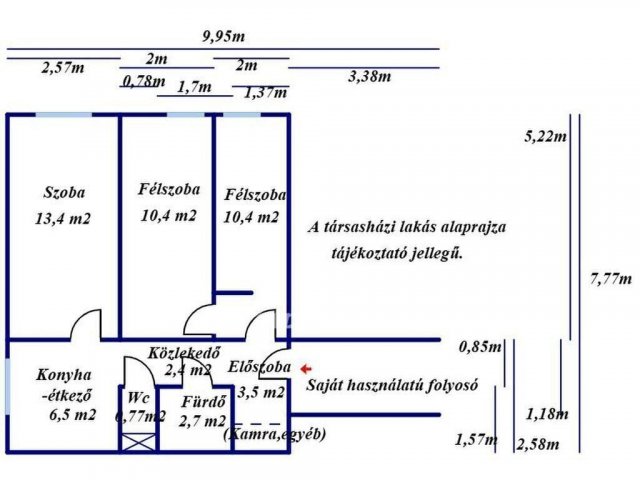 Eladó panellakás, Kecskeméten 47.5 M Ft, 2 szobás