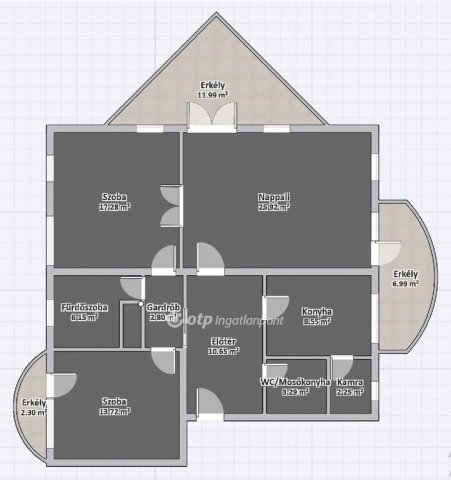 Eladó téglalakás, Egerben 108 M Ft, 3 szobás