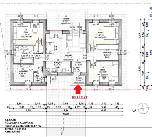 Eladó családi ház, Kiskunlacházán 77.35 M Ft, 5 szobás