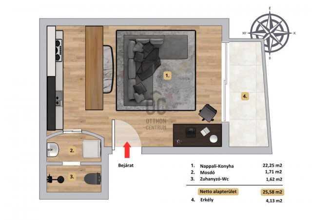 Eladó téglalakás, Budapesten, I. kerületben 75 M Ft, 1 szobás