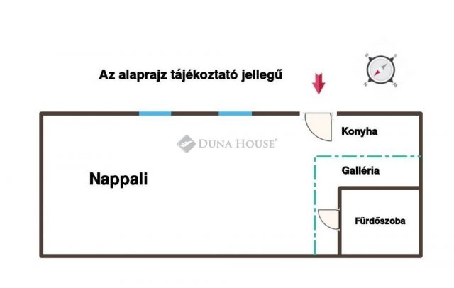 Eladó téglalakás, Budapesten, V. kerületben 99 M Ft, 1 szobás