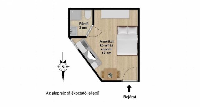Eladó téglalakás, Budapesten, VIII. kerületben 19.9 M Ft