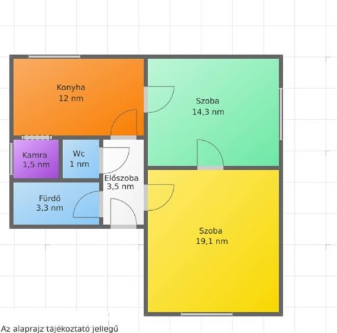 Eladó téglalakás, Salgótarjánban 12.8 M Ft, 2 szobás