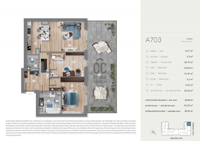 Eladó téglalakás, Budapesten, XIII. kerületben 138.99 M Ft