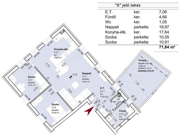 Eladó téglalakás, Szombathelyen 80.99 M Ft, 3 szobás